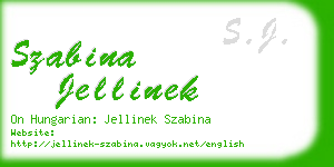 szabina jellinek business card